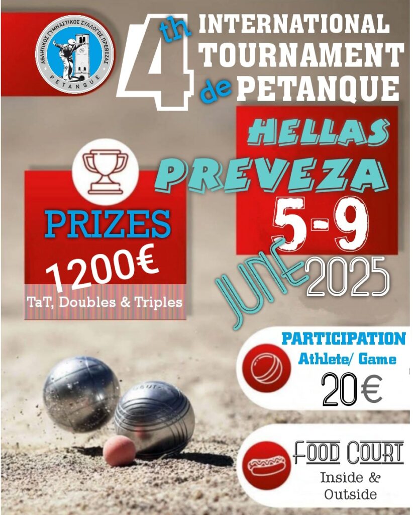 4th INTERNATIONAL TOURNAMENT de PETANQUE